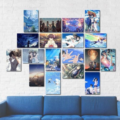 anime wall collage below 150 rs