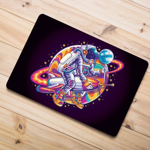 colorful astronaut laptop skin