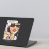 girl illustration laptop skin